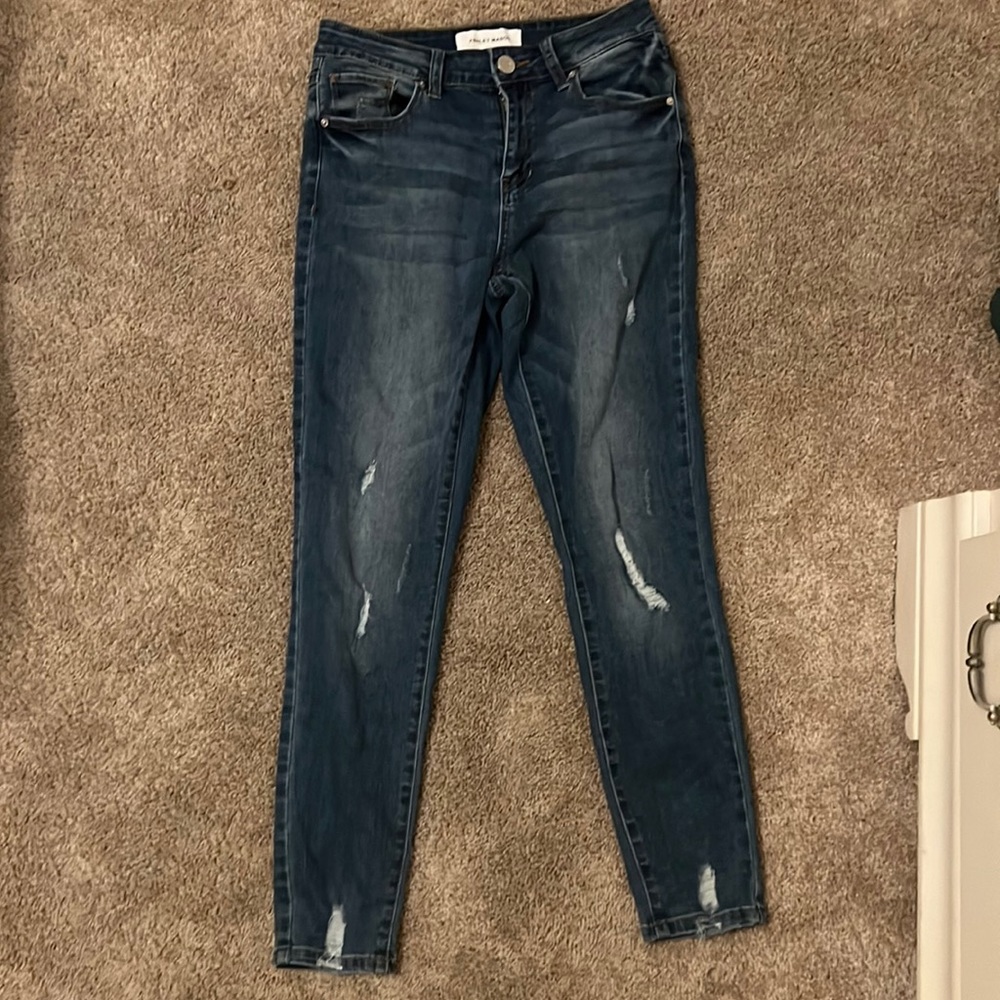Ashley Mason blue skinny jeans